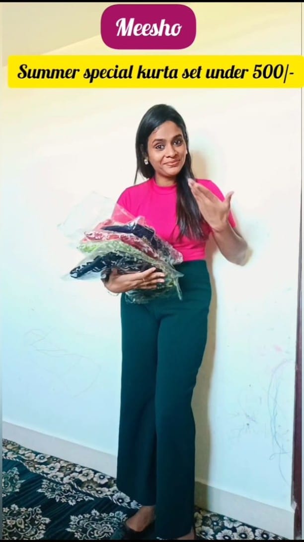Meesho cotton kurta sets under 500/-