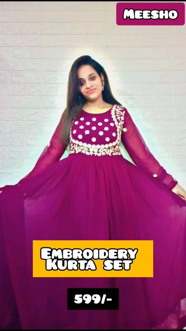 Meesho designer kurta set