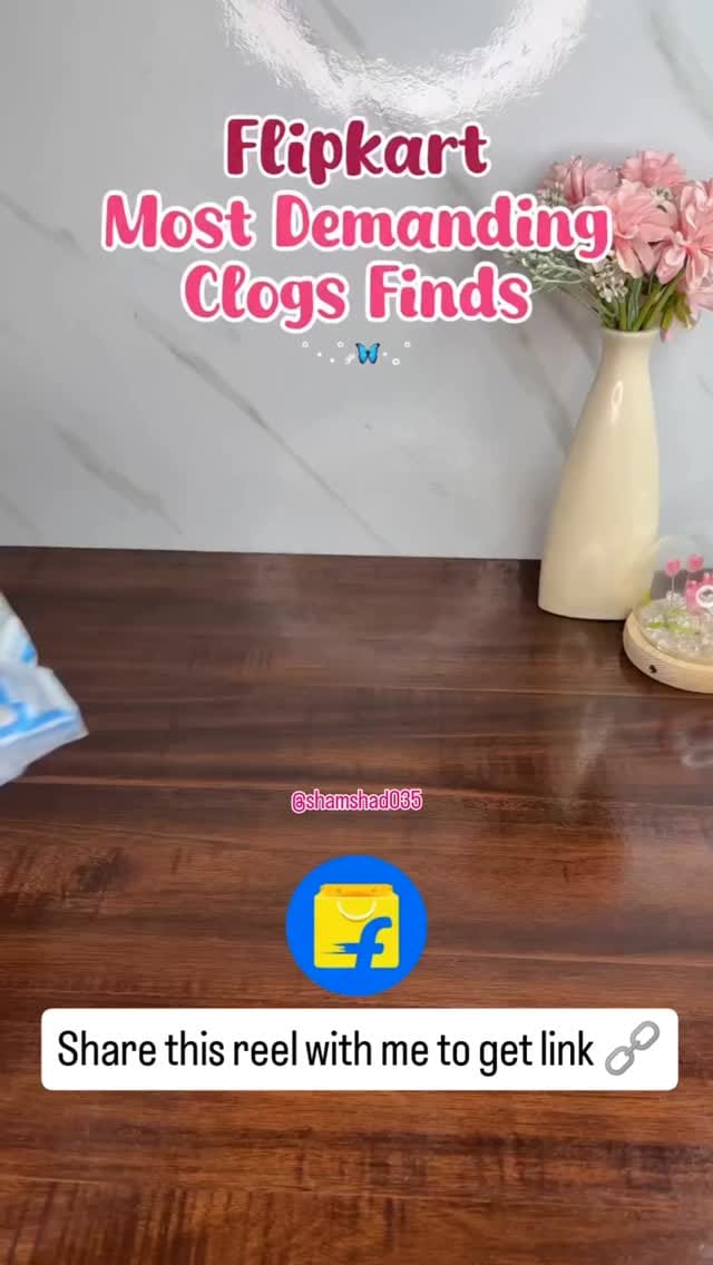 Share this reel with me to get link 🔗 clogs 
.
.
Flipkart Random Find's ♥️ 
Follow me @shamshad035
.
.
.
.
(Clogs, crocs, trendyproducts, flipkart, flipkartapp, flipkartshopping, Flipkarthaul, mansoonseason, mansoonseasonproducts, flipkarttrendyproducts, reelsforyou, reelitfeelit,champs)
.
.
.
.
#trending #explorepage #shamshad035 #flipkarthaul #flipkart #flipkartfinds #flipkart2025 #flipkartdeals #flipkartsale #flipkartshopping #mansoontrendyclogs#clogs #crocs#champs