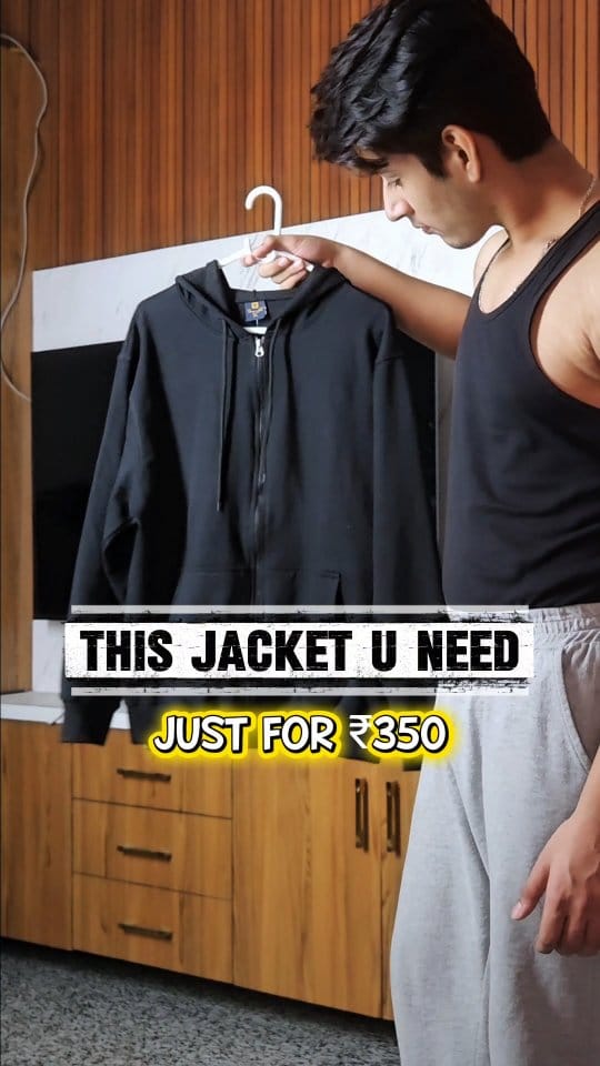 Two ways to style this essential ₹350 zip-up.🔥 Which look is your favorite? 1 or 2?
.
#ZipUpHoodie #BudgetFashion #VersatileStyle #MensO0TD#StreetwearLook
. 
#GymStyle #AffordableFinds #BlackHoodie
.
❓️Which look wouldyou wear?❓️