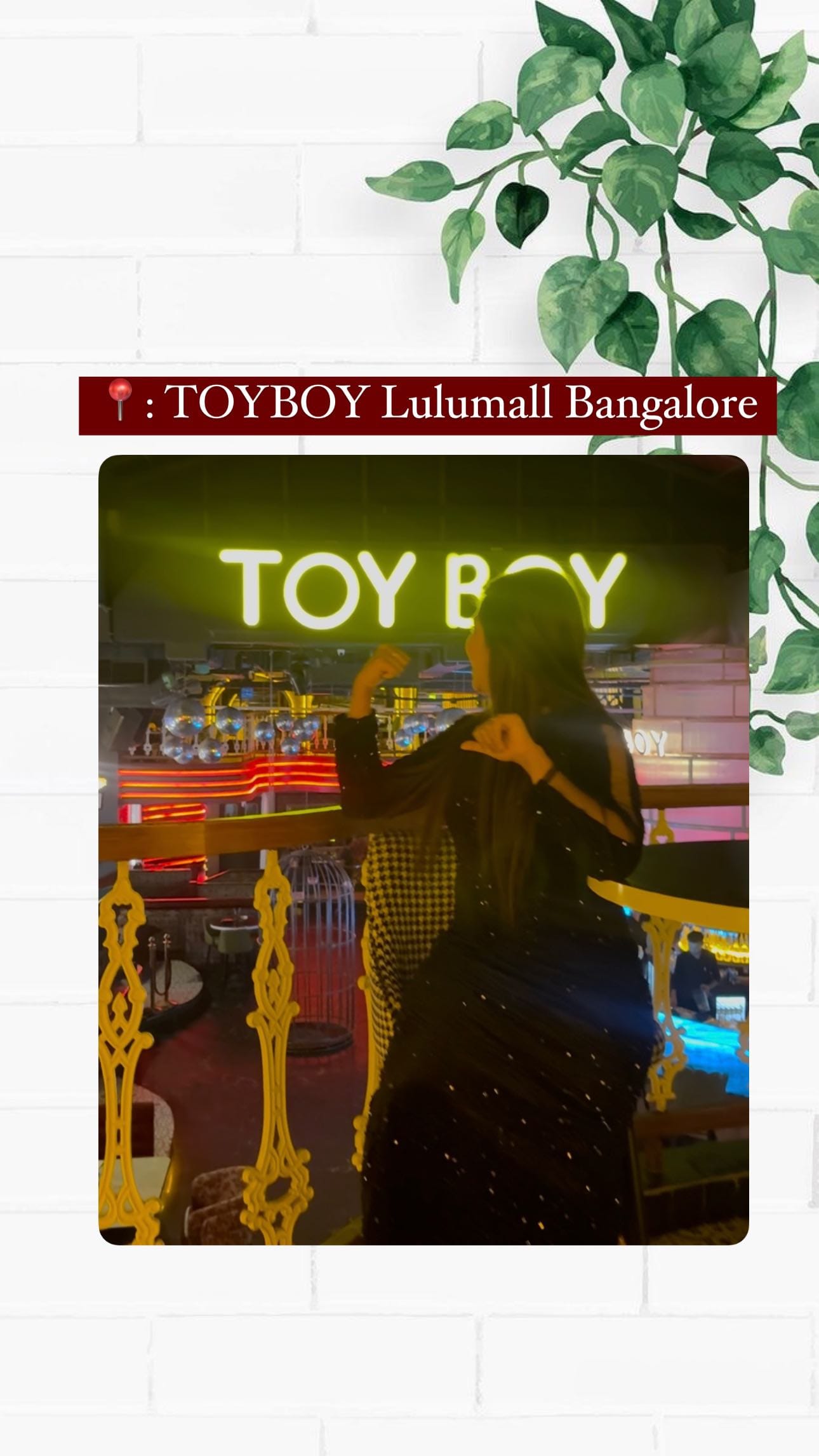 Every corner at TOYBOY📣 is as exquisite as your charm🔥
Capture your blooming person at the most sensational place in the city✨
📍: Toyboy
3rd floor, Lulu Global mall,
Magadi main Rd, Gopalapura, Binnipete, Bengaluru, Karnataka 
560023
Book your slot for a memorable experience.
FOR RESERVATIONS: 
📞7788993876
📞7788993863
#opennow #toyboybengaluru #cocktailtime #cocktailsofinstagram #mocktails #cocktailoclock #bestrestaurant #planyourday #partywithfriends #drinksup #bestintown #banglore #bonglorefoodblogger #banglorenightlife #kannadablogger