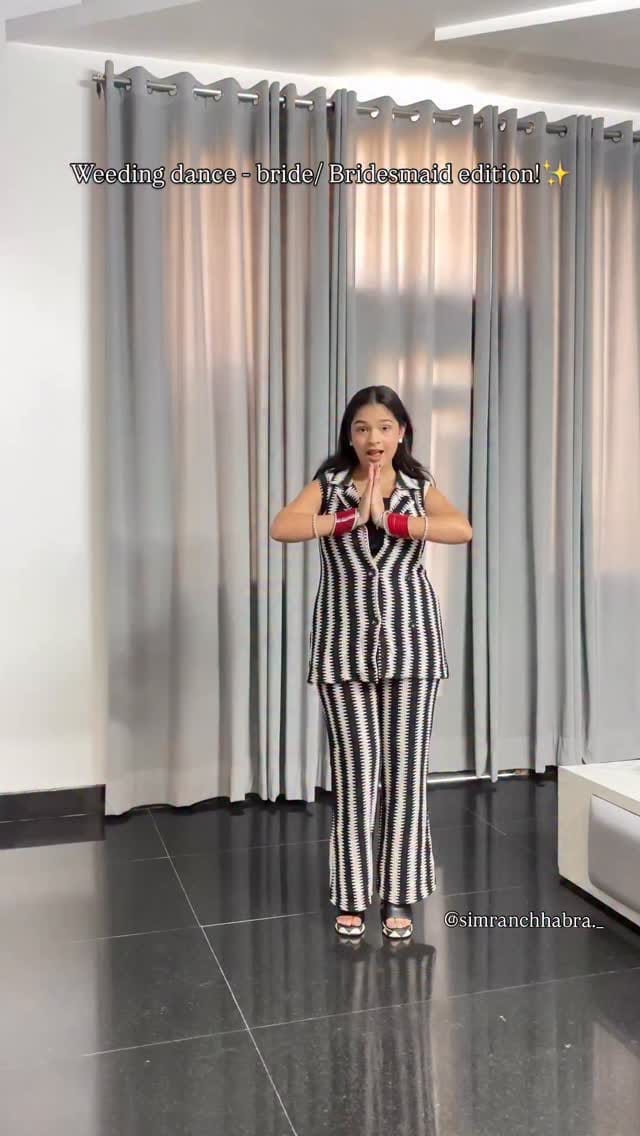 Welcome to a new WEDDING DANCE SERIES🧿
Part-1 of bride/bridesmaid edition! Save now for you must have a wedding in the family ✨
Or share to those who might might need♥️
Book now for wedding choreography ~ dm or contact at 8803188000 
Dm or comment down for the outfit link✨
#simranchhabra #adultdanceclass #danceclasses #adultsclass #weddingchoreography #danceclassinpanipat #weddingdances #weddingdance #kidsdanceclasses #kidsdanceclass #bridedance #bridesmaiddance #bridesmaids #bridesmaiddress