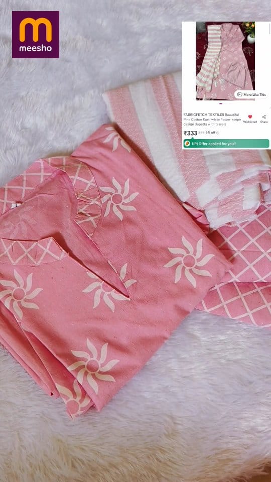 Comment down for link 🔗 
Follow @findsbygeetha 
(Kurtaset, cotton kurta,meesho kurtaset,pinkkurta,3piecekurta set)
#meeshokurtaset #pinkkurta #findsbygeetha #creator #trendingaudio
