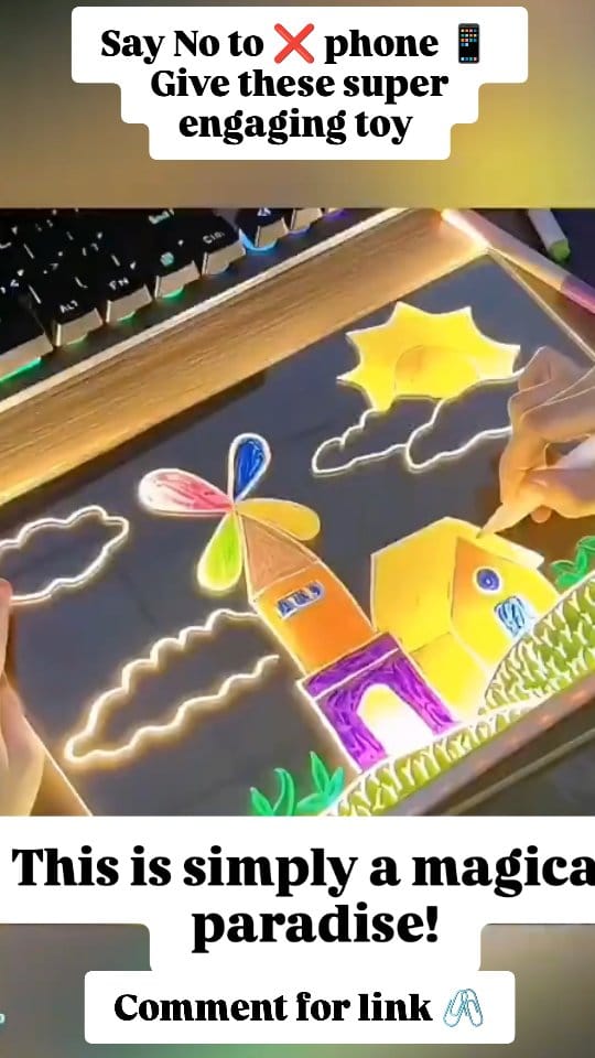 Follow ✅ then comment for link 🖇️ 
3D Acrylic Writing Board with Pen and Light AcrylicBoard, WritingBoard, kids finds, Meesho kids finds, kids toy, kids writing board, LED Writing Pad, Table Lamp, Home Decor, Office Decor, Personalized Gift, DiwaliGift, Light Up Board, Memo Board, 3D Acrylic Writing Board, LED Writing Board With Pen, Personalized LED Board, Diwali Gifts For Family, Home Office Decor Items, 15x15CMWritingPad, LightUpMemoBoard, USBPowered Writing Board, Acrylic MessageBoard, Desk Decoration With Light]#3DAcrylic WritingBoard
#LEDWritingBoard
#Creative DisplayBoard
#Acrylic MessageBoard
#GlowBoard
#LightUpBoard
#KidsLearningBoard
#HomeDecorBoard
#ReusableWritingBoard
#DIYMessageBoard
#NeonSignBoard
#EducationToy
#Learning Toy
#SmartKids Toy
#BrainDevelopment Toy #STEMToy
#Early Learning
#Montessori Toy
#EducationalFun
#SkillBuilding Toy
#Learning Through Play
#CreativeLearning
#KidsActivity Toy
#Preschool
Learning Toy
#trendingnow
