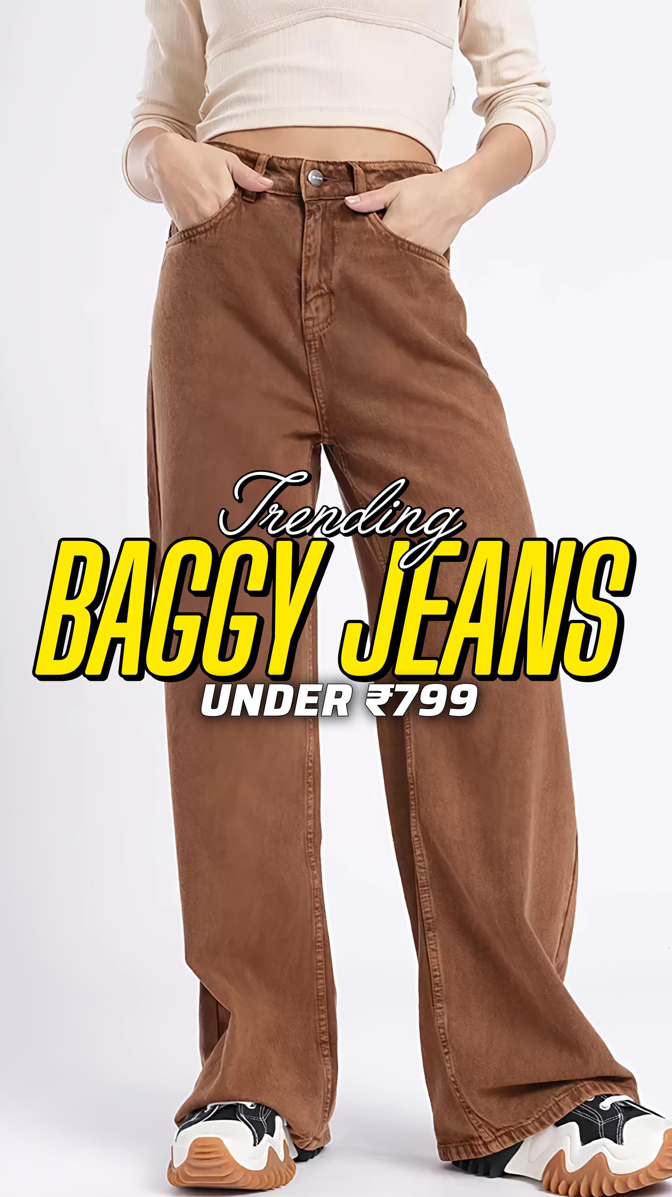 🎀 Comment “LINK” to get links 🎀
.
Premium and Unique wide Leg Baggy jeans for women in just under ₹799 from myntra.
Length, fit and fabric is just wow.
Perfect for office , college and casual wear 🌻
Wearing Size - 30
.
#myntra #jeans #baggyjeans #widelegjeans #brown #affordableprice #styledbysneha #pants