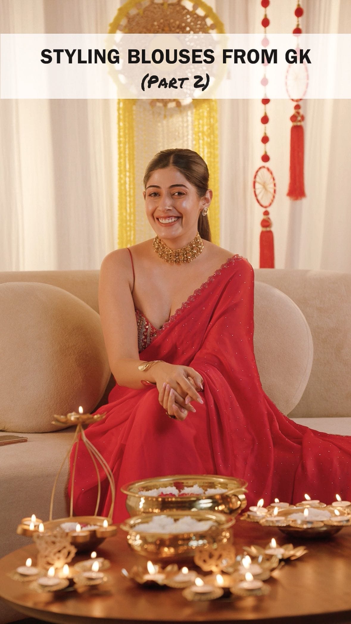 Part 2. Styling Blouses: GK1 Market Finds 🤍🤍
For outfit links you can comment “LINK” & blouse details are mentioned below 👇🏻
1. Red Embroidered blouse- 
Fashion Tailors 21 (Shop no. 25 ) 
Price- 1300₹ 
2. Black corset beaded blouse 
Deepak Tailors (Shop no. 20) 
Price- 2500₹ 
3. Purple butterfly cut blouse 
Fashion tailors 21 (Shop no. 25) 
Price- 2200₹ 
4. Silver Rhinestone Blouse 
Avon Tailors (Shop no. 28) 
Price- 2200₹
📹 @thecinematicepisodes
______________________________
#stylingreel #exploring #mblockmarket #gkdelhi #shoplocal #supportsmallbusiness #happydiwali #diwalioutfit #soundaryathakur #formocloset