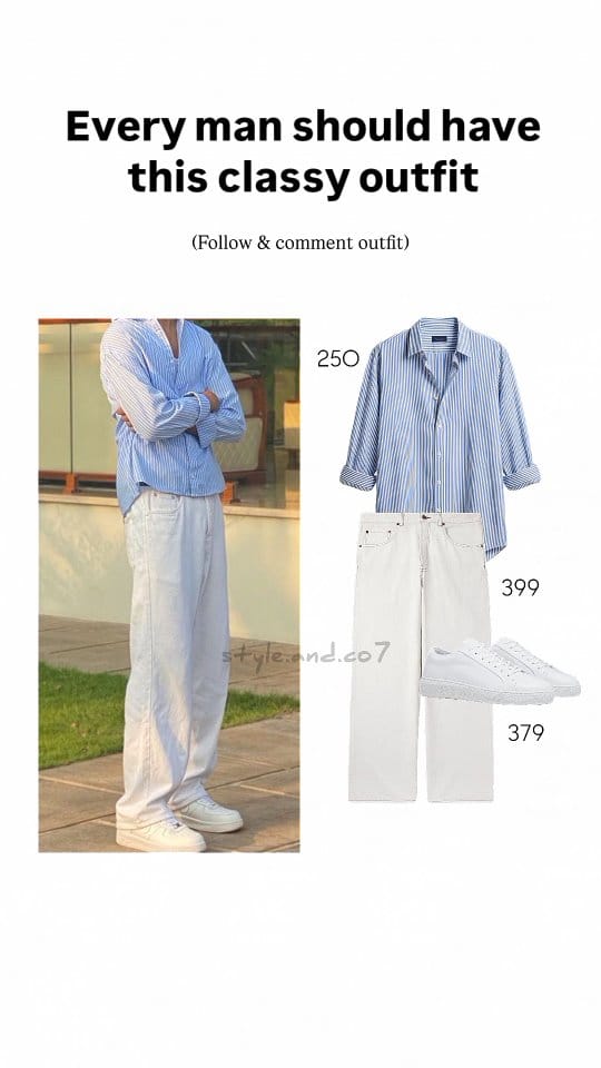 Follow & comment “classy" ⚜️
Every man should have this classy outfit — timeless, confident & effortlessly stylish. 
.
.
.
.
.
classy outfit, men fashion, timeless style, elegant menswear, daily wear look, aesthetic outfit, minimal outfit, formal casual mix, men’s outfit inspo, trending men fashion, budget fit, street style men, blazer outfit men, neutral tones outfit, clean aesthetic, men style reel, outfit ideas for men, aesthetic lookbook, modern classy vibe, men’s wardrobe essential, men fashion ideas, dapper look, outfit styling tips, smart casual men, 2025 outfit trend
#mensstyleguide #classyoutfit #oldmoneystyle #aestheticmenswear #everydaystyle  #ootdreel #explorefashion #jeansformen