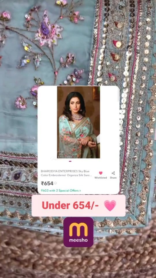 Embroidered Saree