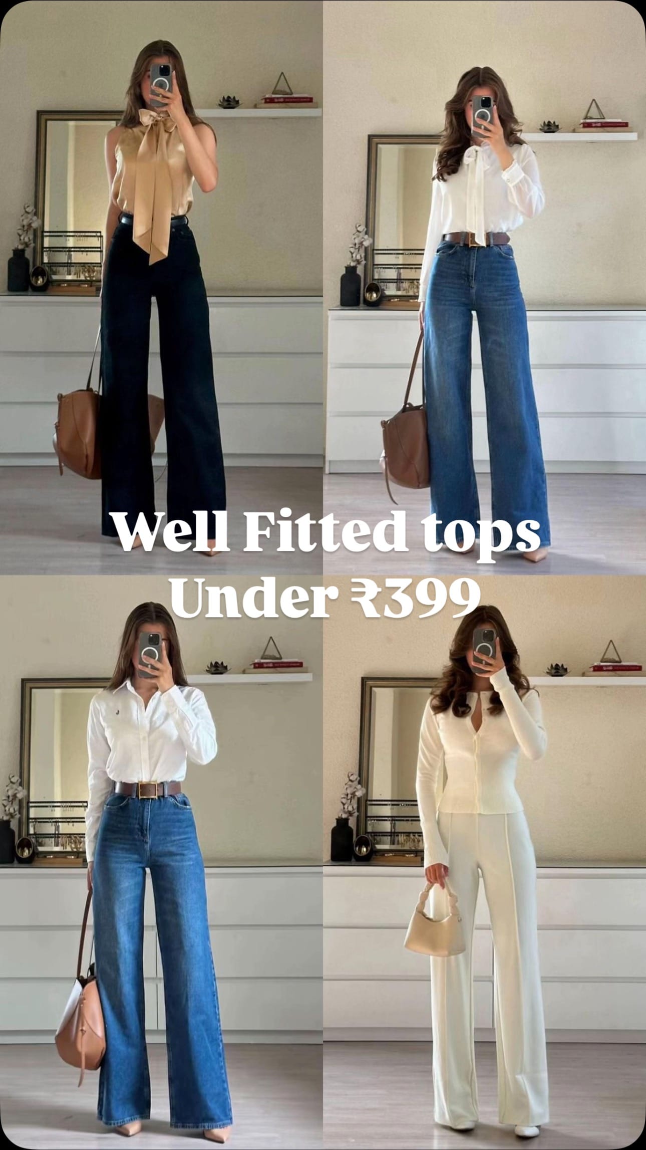 Comment SHARE or LINK for the products details 
I am wearing size XS in all the tops 
For reference my height is 5.5 
All the tops are of stretchable quality and perfect for college or office . You should definitely try it .
( Fittedtops, topsforsummer, topsforoffice, topshaul, oyelafinds)
#fittedtops #topsforsummer #topsforoffice #affortabletops #oyelafinds