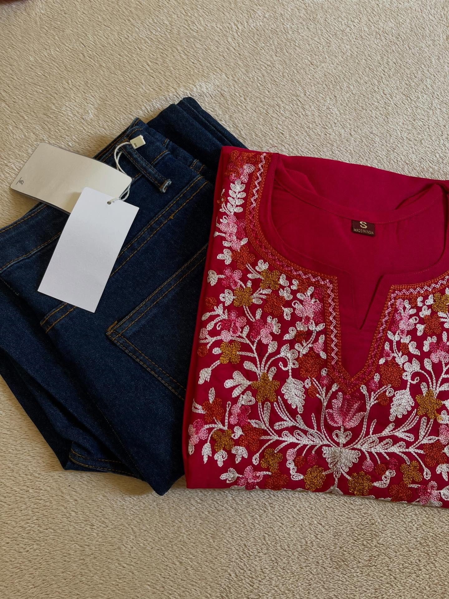 Kurti jean’s outfits 🪷🕊️🛺