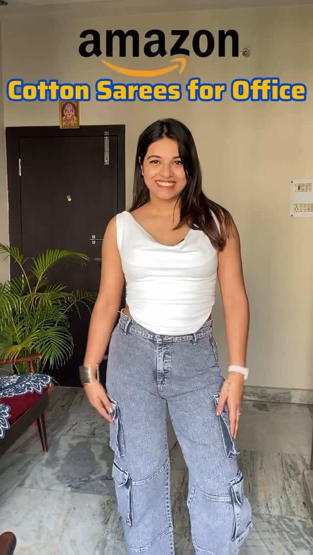 Comment for link 🔗 
.
.
.
#amazon #amazonfashionfinds #saree #sareelove #officewear #cottonsareesonline #indianwear #explore #explorepage #reel #reelitfeelit