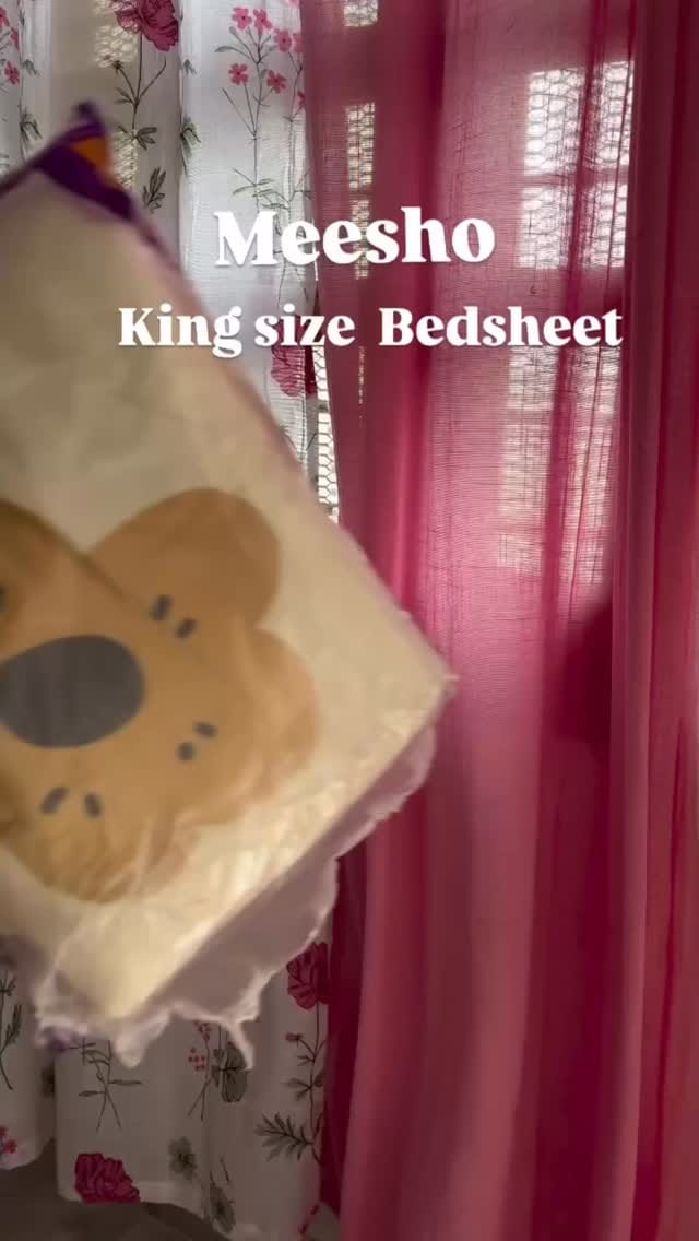 Follow & Comment for link 🔗 
Get 40% discount on your first order 🤯
Cotton bed-sheet with pillow covers @meeshoapp @meesho.app__
