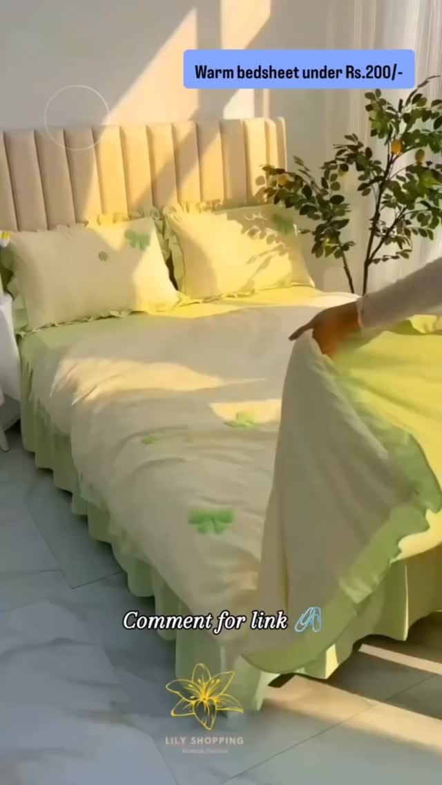 Follow & Comment for links 🔗 
Flipkart bedsheets with pillow covers