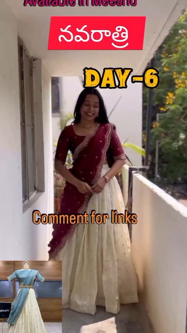 Navaratri look book Day -6 comment for links @meeshoapp