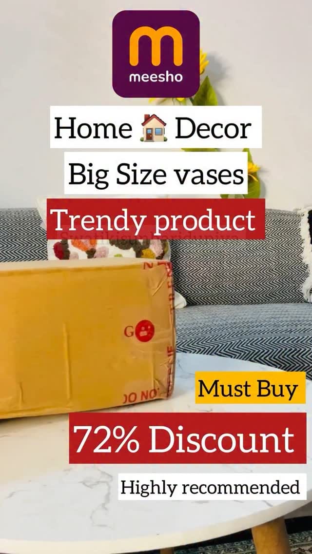 Comment for link #meeshofind #homedecor #homesweethome #bigvase #metalvase @meeshoapp