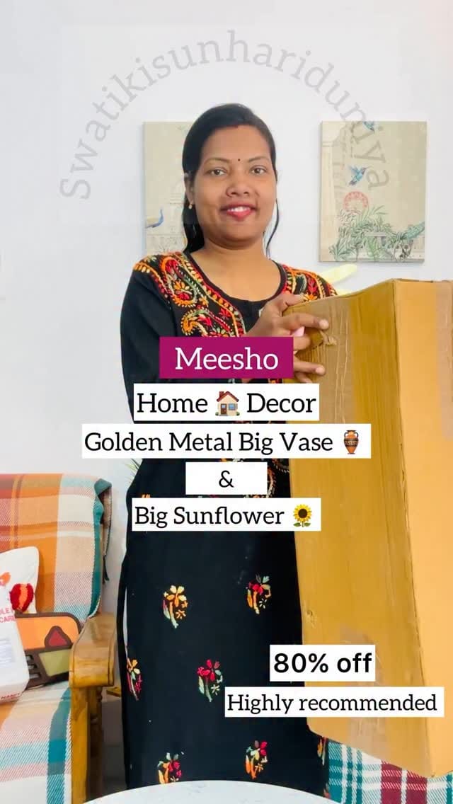 Comment for link #meeshofind #homedecor #bigmetalvase #vase #sunflower #artificialsunflower #80%off @meeshoapp