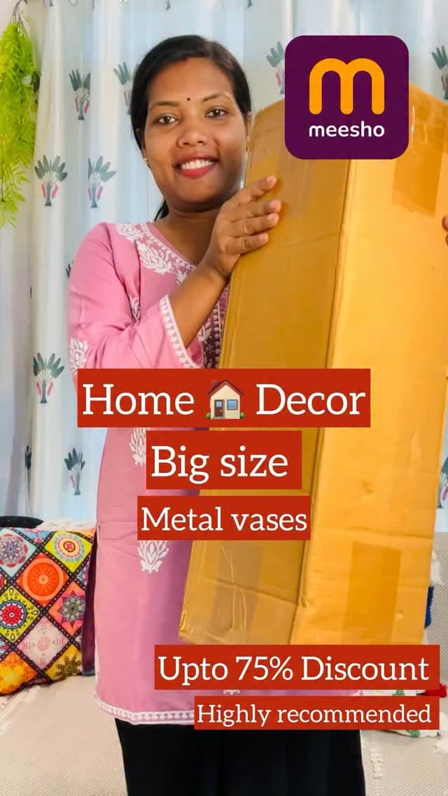 Comment for link #meeshofind #homedecor #vase #metalvase #80%off @meeshoapp