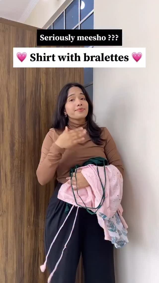 Shirts with bralettes