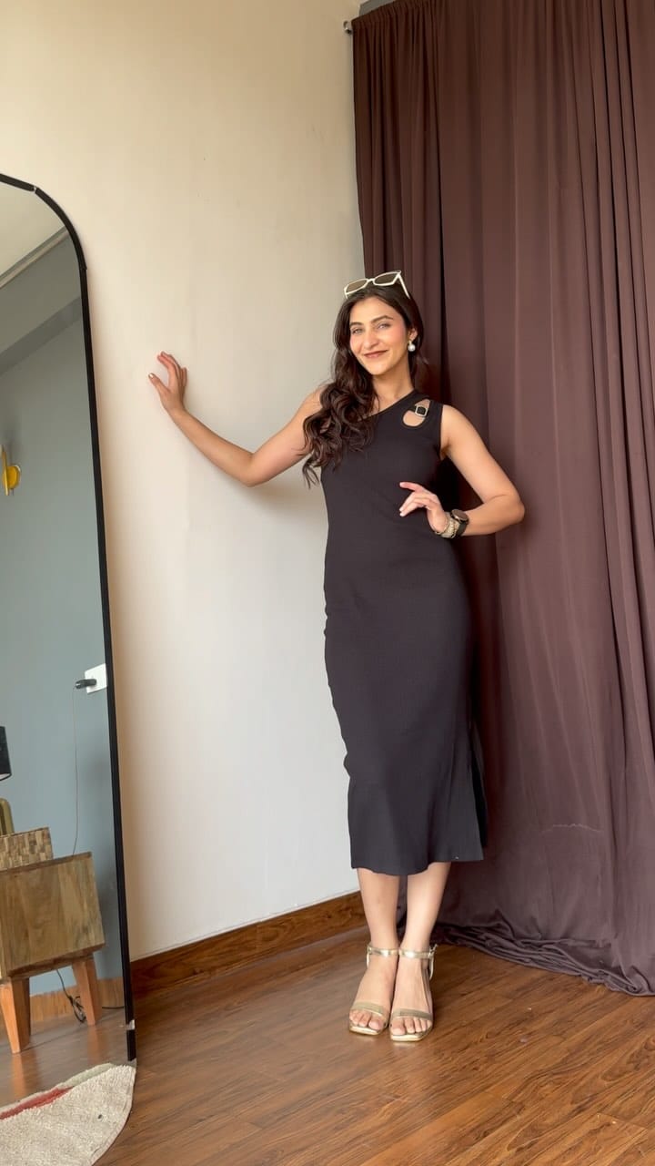 Here are some bodycon dresses that I got from @myntra 🥹
Comment down for links 🔗 
They are chic 
Classy 
Fit - true to its size 
And not see through at all.. 
All are from @wineredbrand 🥹
#dresses #myntra #dresshaul