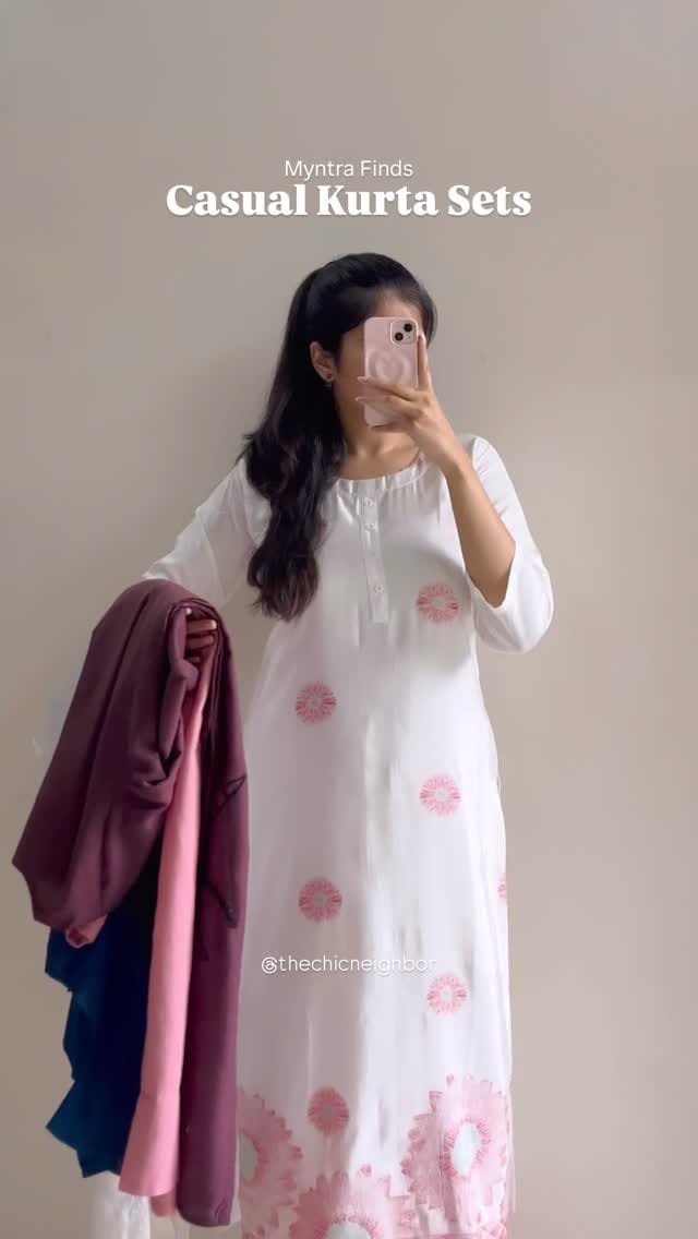 Casual Kurta Sets Haul🫶🏻
Comment ‘share’ or dm me this reel for details💕
#thechicneighbor #modestoutfit #officewear #casualkurtis #myntrasale