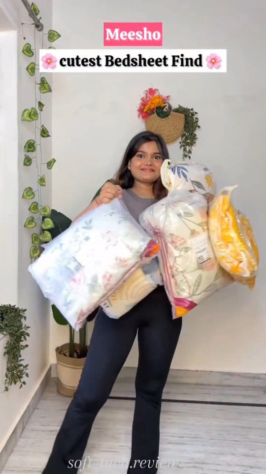 Comment "pp" to get direct links in your dm 🔗
 @meesho #meesho #meeshofinds #meeshohaul #fashion #viralpost #viralpins #explore #explorepage #meesho #bedsheet
 #meeshofashion #shopping #aesthetic  #meeshocreaterclub