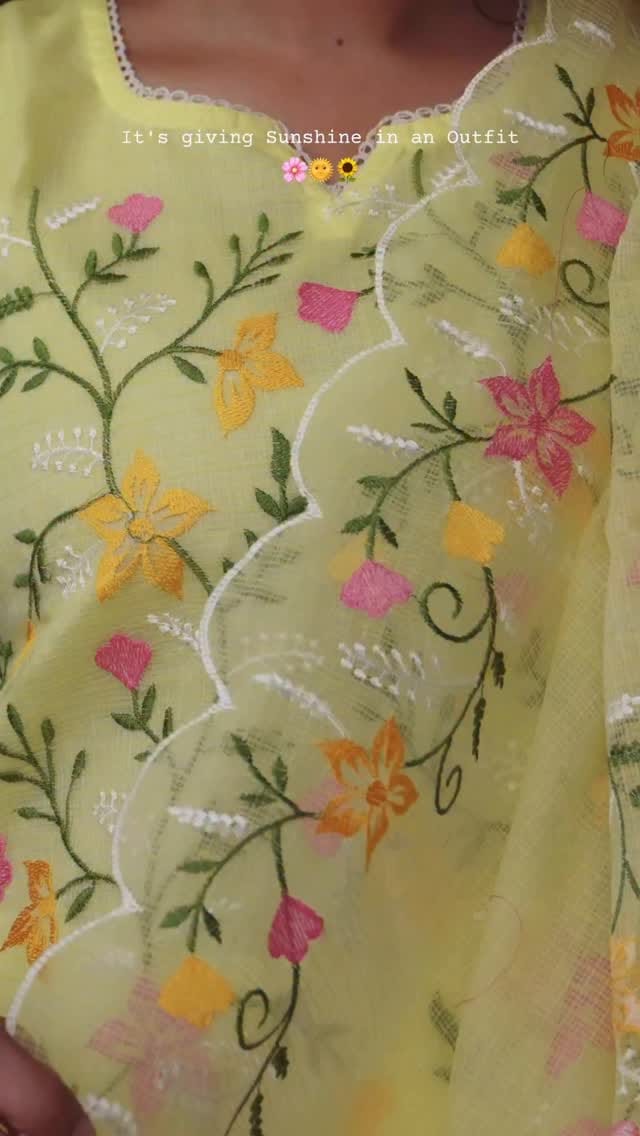 Sunshine In an outfit🌞 #kurtiset #ootd #kurta