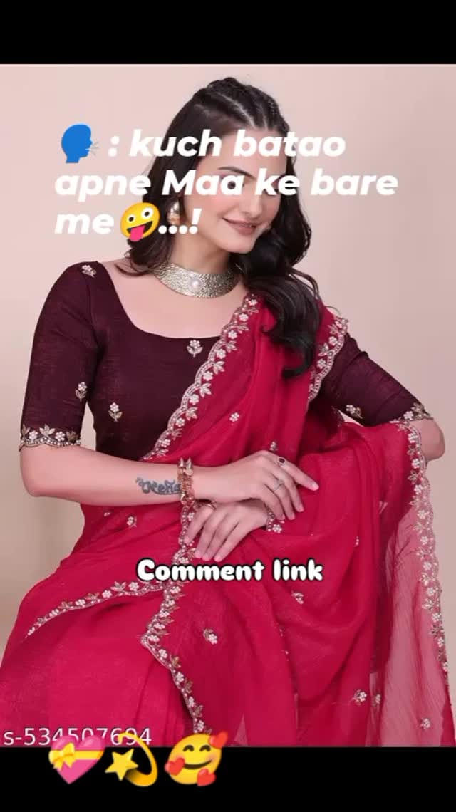 Embroidery saree
