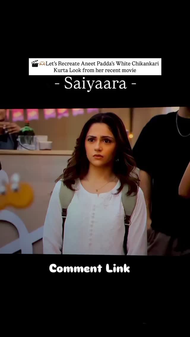 Saiyaara white chikankari