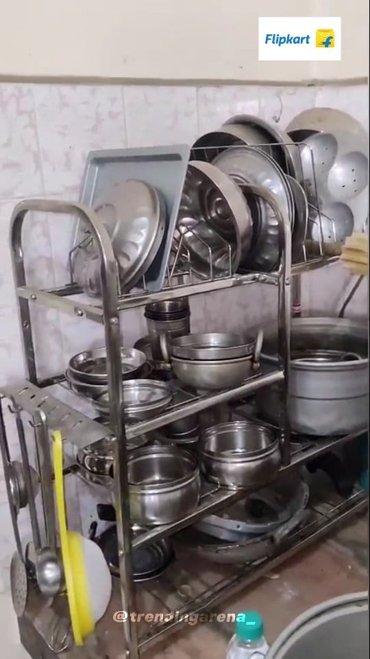 Follow & Comment Link 🔗 Check Ur DM 📥✨🙂
Follow:@trendingarena_ 
4 Tier Dish Rack 🤩
#dishrack #kitchenrack #utensilkitchenrack #4tierrack #dish #shelfrack #shelfdishrack #storage #instagram #growth #reel #reelviral #follow4follow