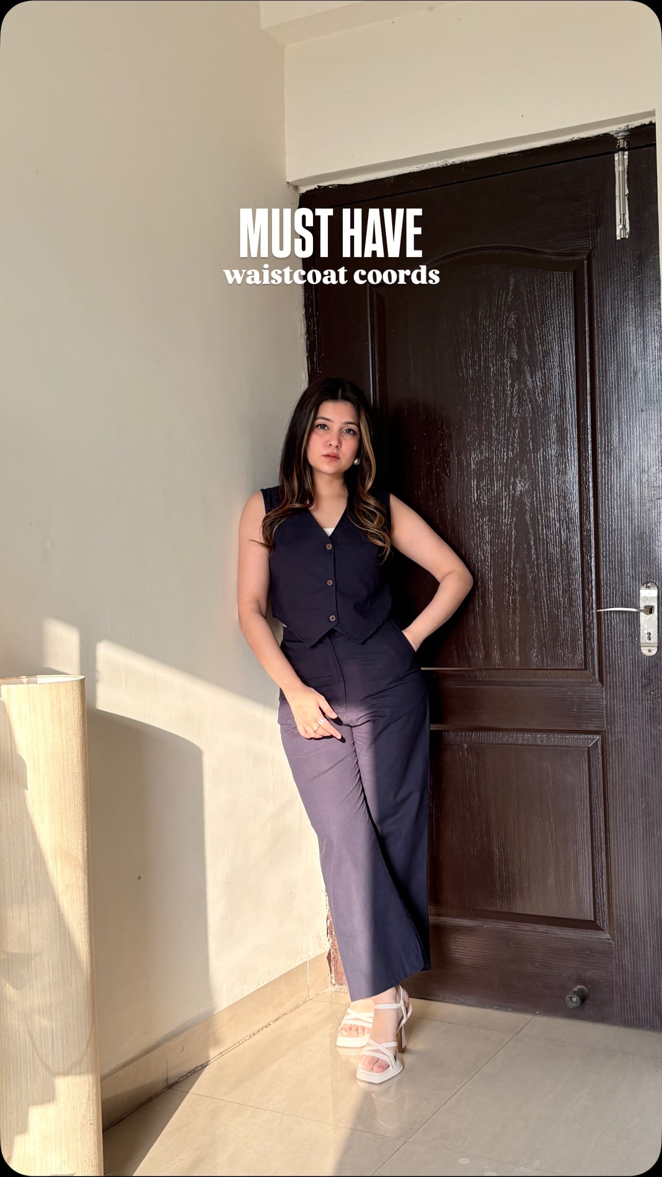 Comment ‘Coords’ for link
[cotton coords, women summer fashion, office fits, waistcoat top, smart formals]
#officewear #officeootd #bluecoords #waistcoatstyle