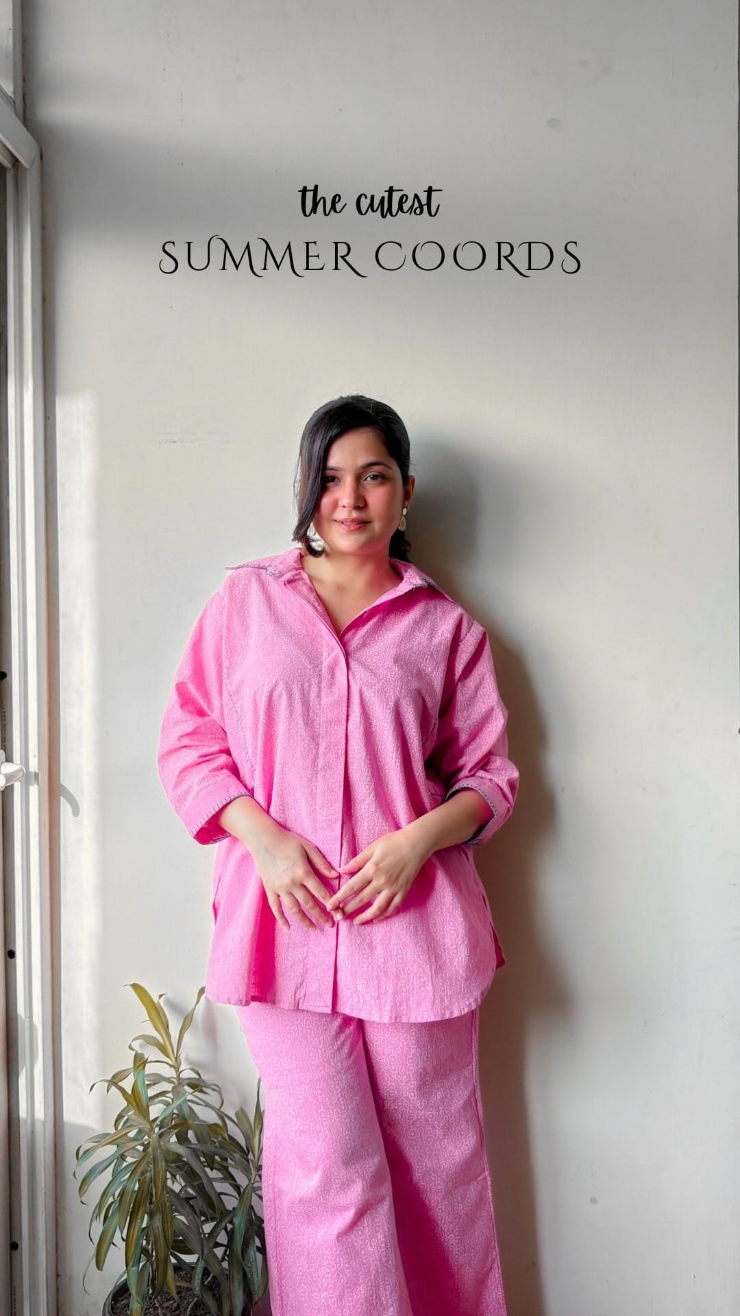 Comment ‘coords’ for link 🔗
[Summer coords, Cotton Coords, pink outfit]
#womenfashion #officefits #collegefits #collegewear #travelcoords #travelinstyle