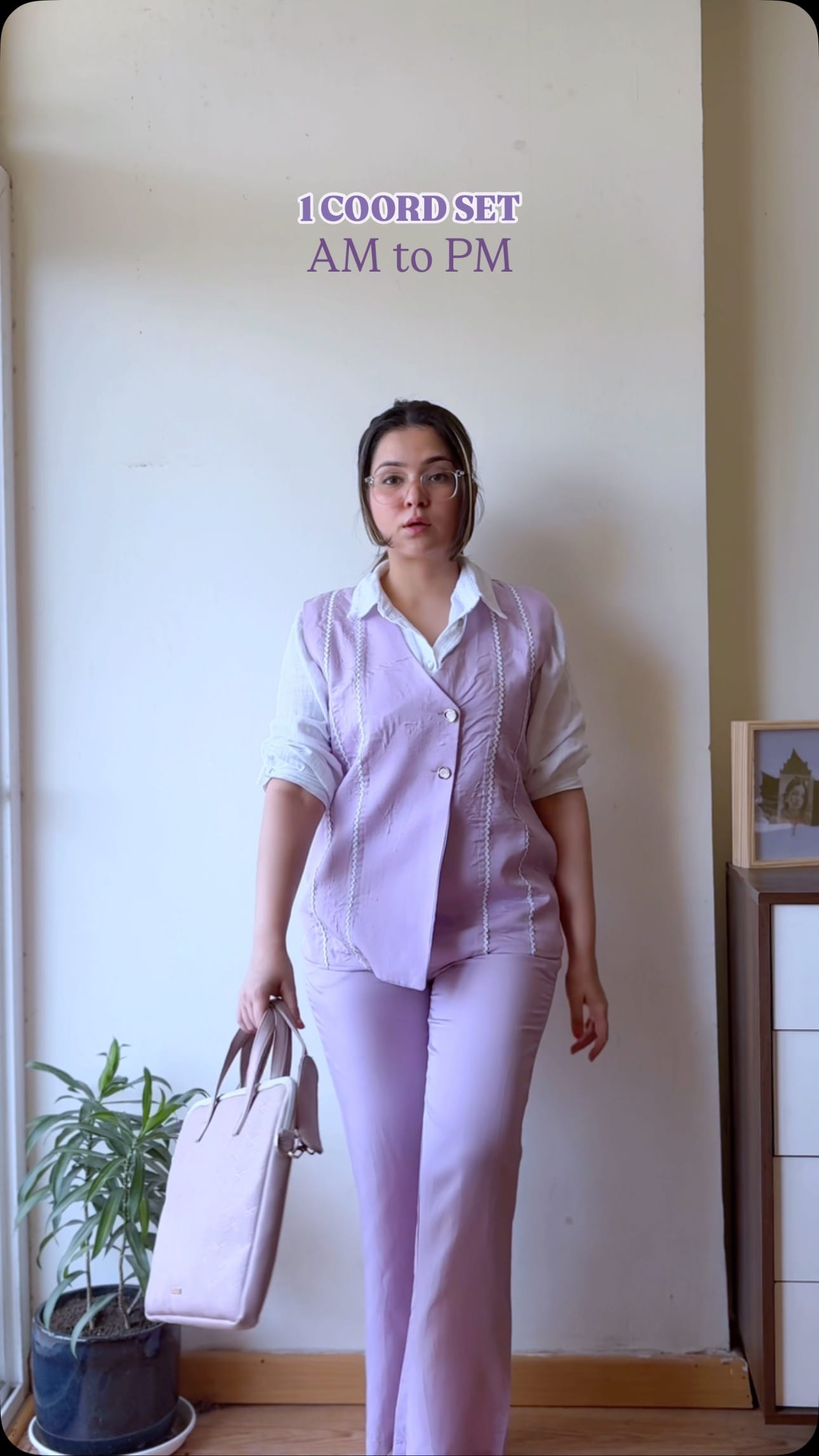 From boardrooms to house parties, this coord set transitions seamlessly from desk to dinner without breaking a sweat!
@studio.misri 
[cotton co-ords, summer fashion, all-day wear, lavender]
#trendylooks #smartformals #corporategirl