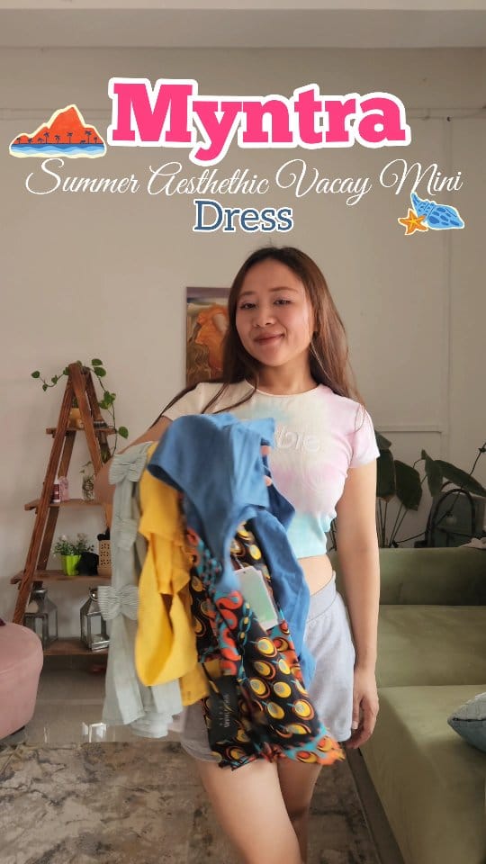 Myntra Pinterest Aesthetic Summer Vacation Dresses Haul 🦋⛱️