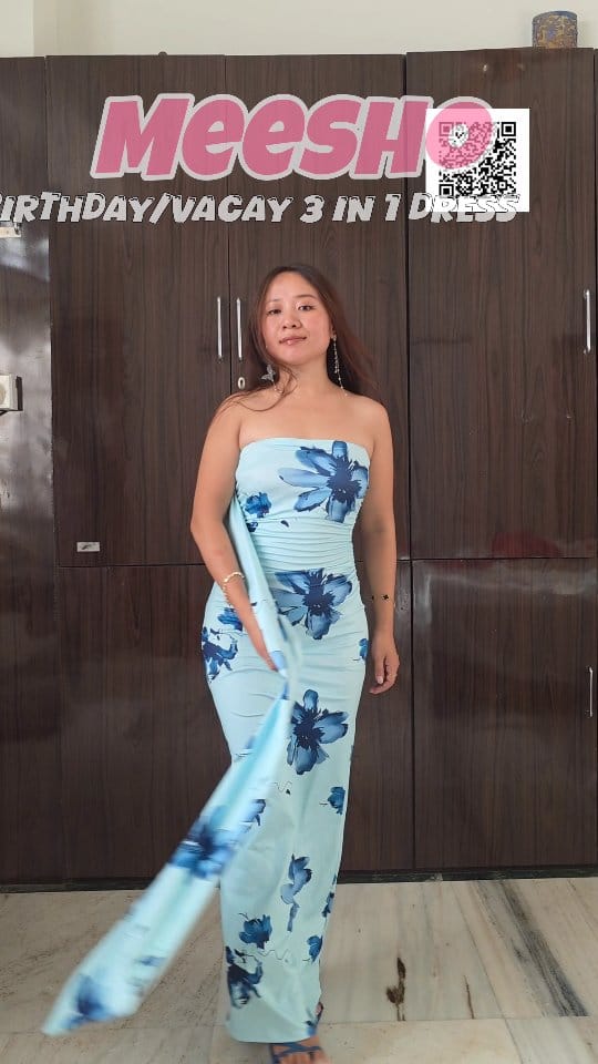 Meesho Pinteresty Birthday/Vacay Dress finds🦋💕 ୨ৎ Cmt 'link' for direct link in your DM OR Scan the QR in Meesho for direct link 🖇 ‧₊˚ ☁️⋅♡𓂃 ࣪ ִֶָ☾. 
''First Order Discount of Upto 40%''
@meeshoapp 
Cash on delivery option available 🎀
...🦋
How would you rate this finds 🤔 
#ootdfashion #meeshohauls #meeshofind #pinterestinspo #pinteresrinspired #exploremore #meeshocreator #afforɗablefashion #budgetfriendly #meeshofashion #pinterestheels #aesthethicoutfit #bodycondresses  #meeshofashion #pinterestinspo #everydaystyle #elegantfashion #birthdaydresses #elegantstyle #birthdaydresses #birthdayvibes
#summervibes #summerstyle #vacaymood  #birthdayhaul #meeshoaffordablefind