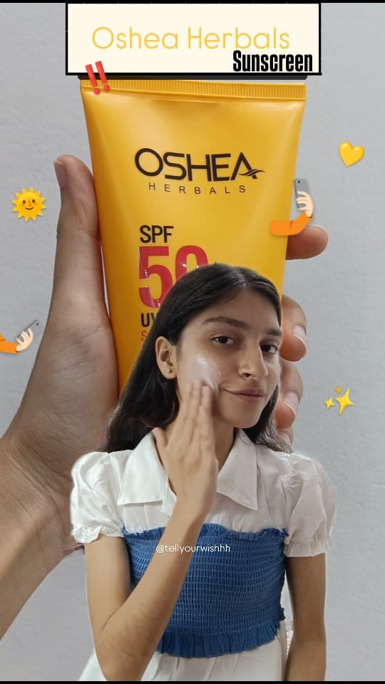 Oshea herbals sunscreen! 💛✨🌞