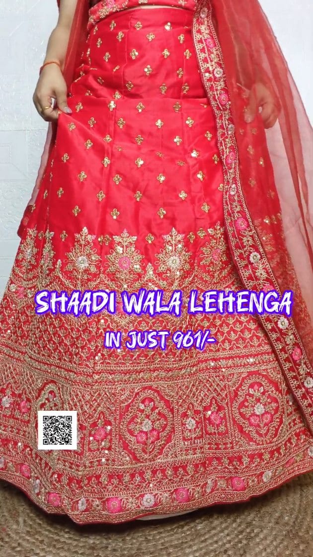 ✨ Bridal feels in budget! 💃
Is red lehenga ne toh सच में दिल जीत लिया 😍
Heavy embroidery, stunning flare & perfect for wedding vibes –
aur price? You won’t believe it! 😱
Comment “RED” and I’ll DM you!
Take a Screenshot and use search by image on meesho app 🫰
Meesho, Meesho Finds, Meesho Lehenga, Bridal Lehenga, Red Lehenga, Wedding Shopping, Lehenga Choli 
#meesho #meesholehenga bridallehenga #redlehenga #bridallook #weddingready #meeshofinds #lehengalover