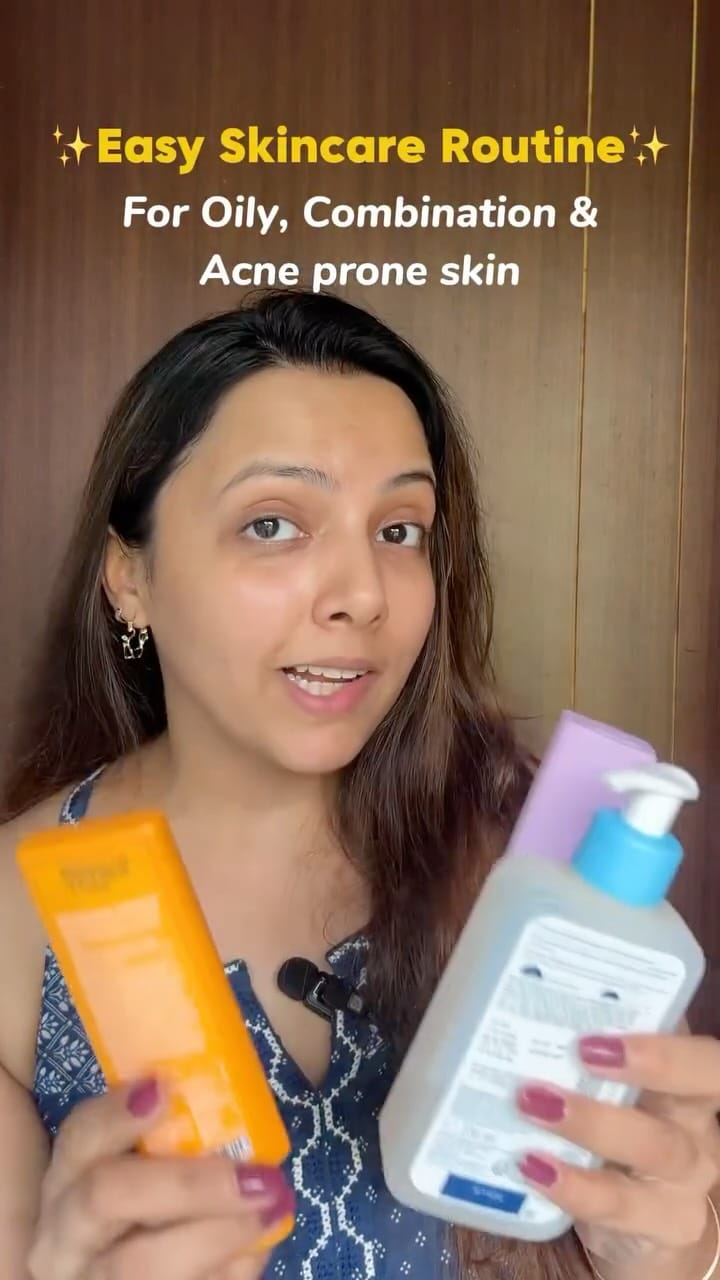 Comment for the links and save this for later ✨
@cerave SA smoothing cleanser is such a great cleanser for removing dirt, oil, makeup .It also has ceramides that protects the skin barrier 
@theordinary niacinamide serum : Hands down this is one of the best niacinamide serum. It’s so good for oily or combination skin, especially if you notice shine, large pores or textures
@insidewithinbeauty moisturizer is so soothing and calming on the skin. Slap this on your face and you are welcome in advance!
@dotandkey.skincare mango detan sunscreen : it’s super lightweight oil free sunscreen that detans and brightens 
[ acne, acne prone skin, skincare for acne prone skin, skincare routine, sensitive skin, oily skin, irritated skin, combination skin, salicylic acid face wash, exfoliating, oil free moisturizer, niacinamide serum, detan sunscreen, affordable skincare ]
#skincare #indianskincare #acneproneskin #combinationskin #skincaretips #skincarethatworks #explorepage #fyp