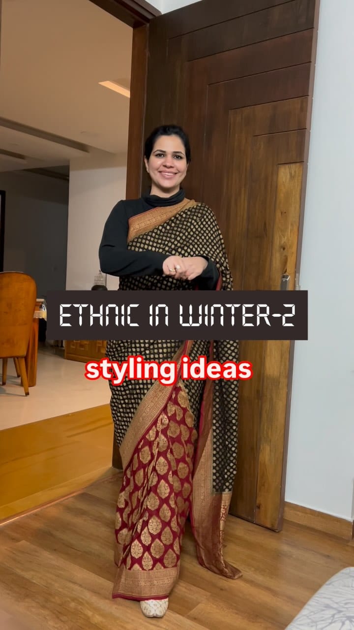 saree in winter