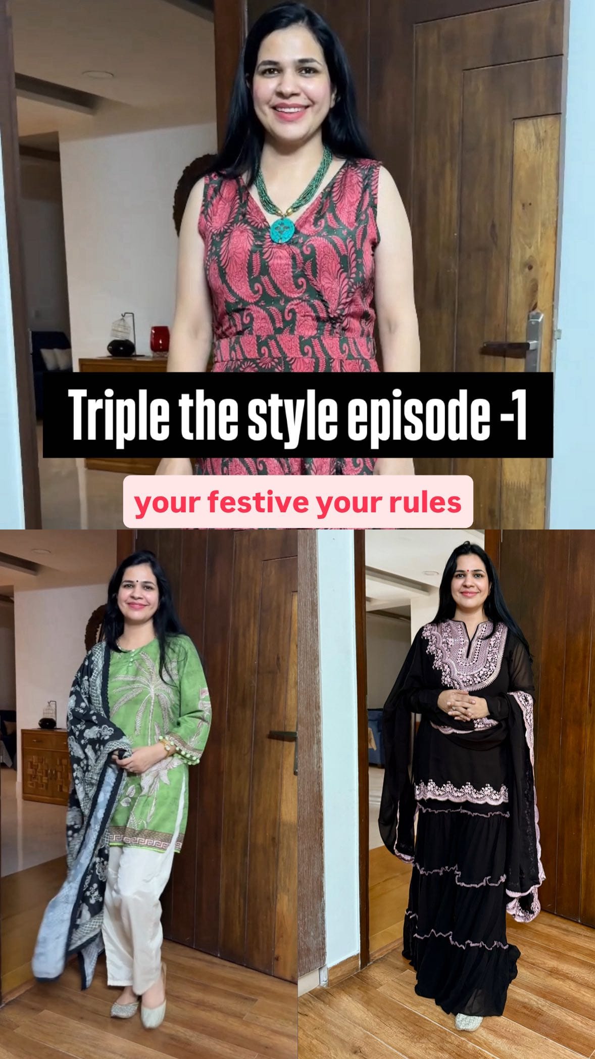 triple the style festive wear episode 1