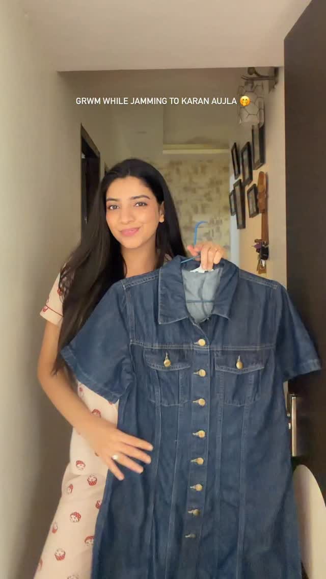 Size down on this plsss, Only if this dress was a litleeeeee cinched 😭
.
.
.
.
[ grwm, fall outfits, denim dresses, adidas samba, autumn fits, karan aujla ]